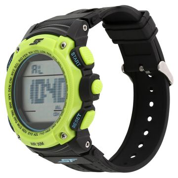 SF Super Fibre Digital Dial Plastic Strap Watch for Men
