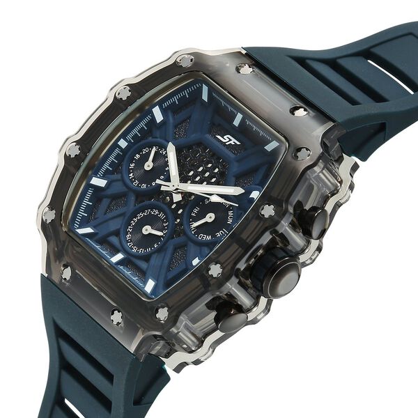 SF Maiden Voyage Sport Watch Blue dial And Strap Tonneau Shaped Case with Multifunction movement - image number 2