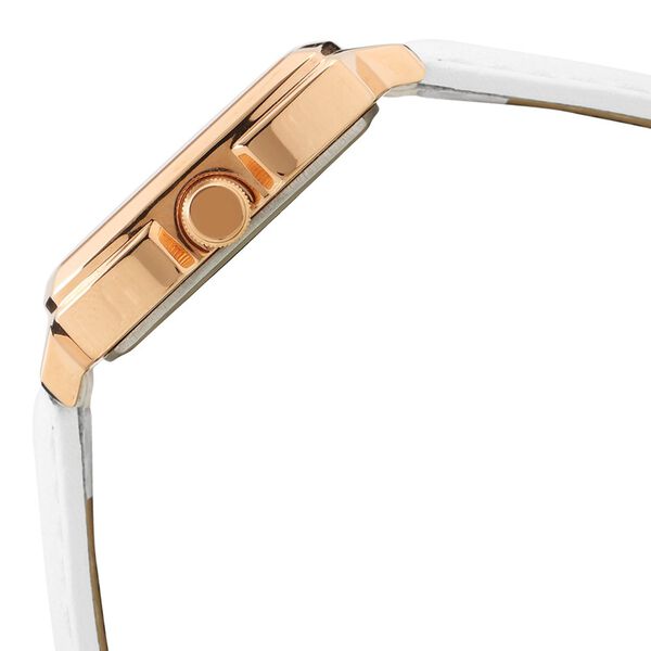 Fastrack Loopholes Quartz Analog with Date Rose Gold Dial Leather Strap Watch for Girls - image number 2