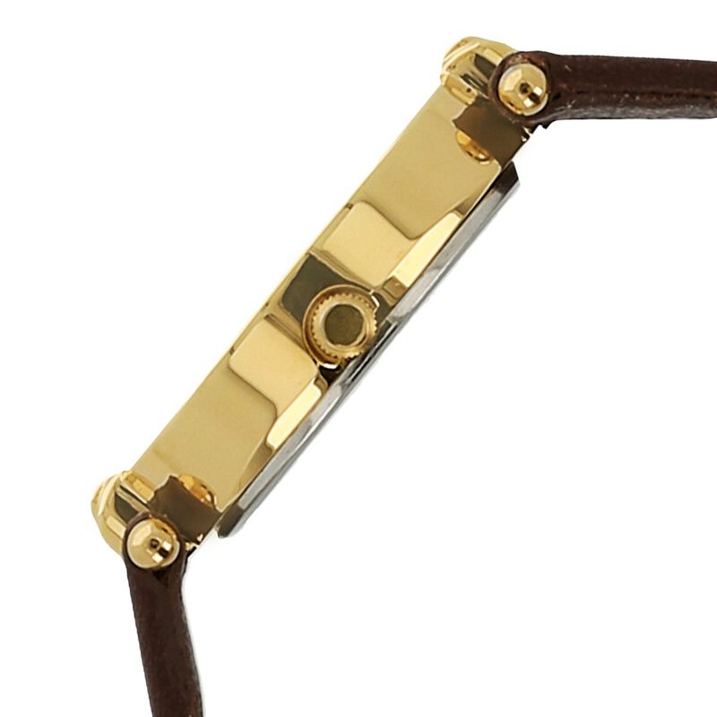 Titan Quartz Analog Brown Dial Leather Strap Watch for Women - image number 2