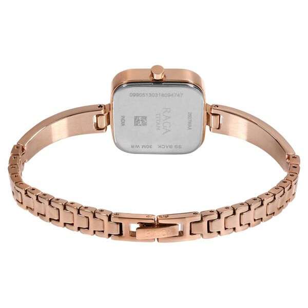 Titan Raga Viva Blue Dial Analog Date Metal Strap watch for Women - image number 4