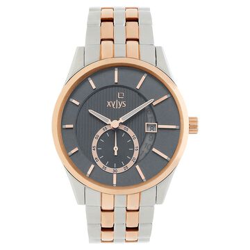 Xylys Offsets Swiss Analog Stainless Steel Grey Dial Watch for Men