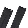 20 mm Black Genuine Leather Straps for Men - image number 4