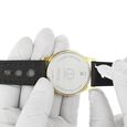 22 mm Black Genuine Leather Straps for Men - image number 5