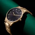 Sonata Quartz Analog Green Dial Golden Stainless Steel Strap Watch For Men - image number 0