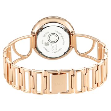 Titan Raga Power Pearls Quartz Analog Mother of Pearl Dial Rose Gold Metal Strap Oval Shaped Watch For Women