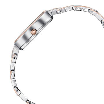 Poze By Sonata Quartz Analog Mother of Pearl Dial Two Toned Metal Strap Watch For Women