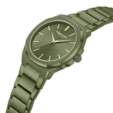 Kenneth Cole Kenneth Cole Quartz Analog Green Dial With Green Stainless Steel Strap Watch for Couple