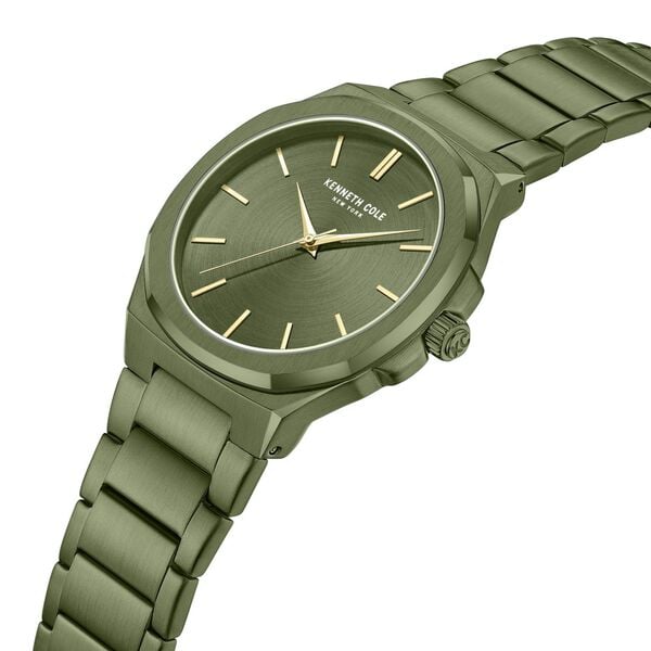 Kenneth Cole Kenneth Cole Quartz Analog Green Dial With Green Stainless Steel Strap Watch for Couple - image number 3