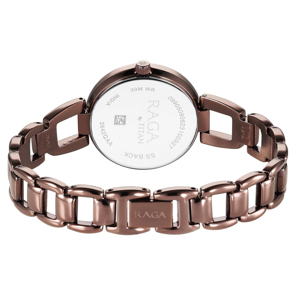Raga viva rose gold dial metal strap watch online
