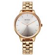 Titan Neo Quartz Analog Rose Gold Dial Silver Metal Strap Watch For Women