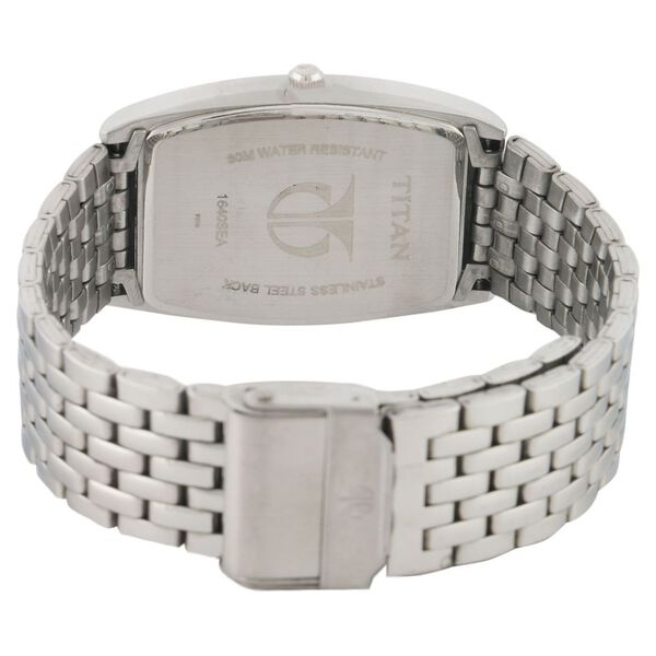 Titan Quartz Analog with Date Black Dial Stainless Steel Strap Watch for Men - image number 2