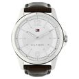 Tommy Hilfiger Quartz Analog White Dial Leather Strap Watch for Men - image number 0