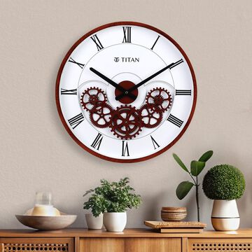 Titan Clocks - Gears of Time - Brown