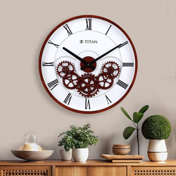 Titan Clocks Gears of Time Brown