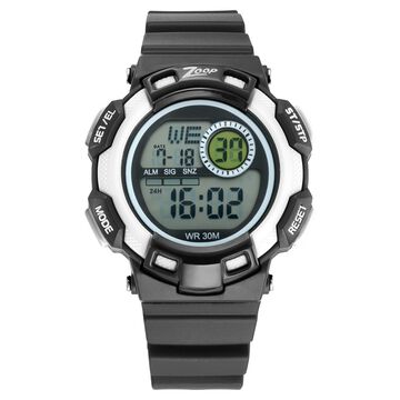 Zoop Digital Watch with Digital Dial & Black Strap for Boys Kids, from House of Titan