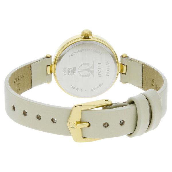 Titan Karishma Brown Dial Analog Leather Strap Watch for Women - image number 3