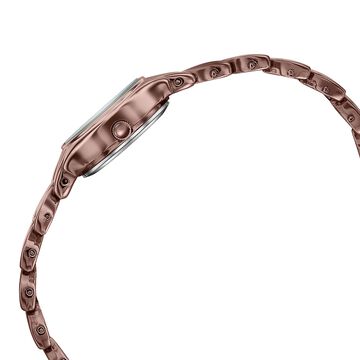 Poze Poze Quartz Analog Brown Dial Brown Metal Strap Watch For Women