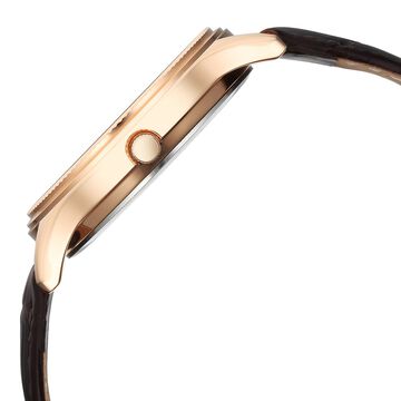 Titan Karishma Quartz Analog with Day and Date Silver Dial Leather Strap Watch For Men