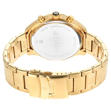 Titan Regalia Opulent Black Dial Quartz Multifunction Stainless Steel Strap watch for Men