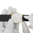 22 mm Black Genuine Leather Straps for Men - image number 5