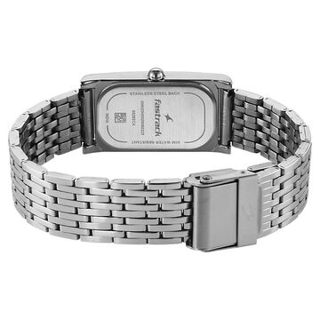 Fastrack Gelato silver analog bracelet watch with Matcha Green dial for Girls