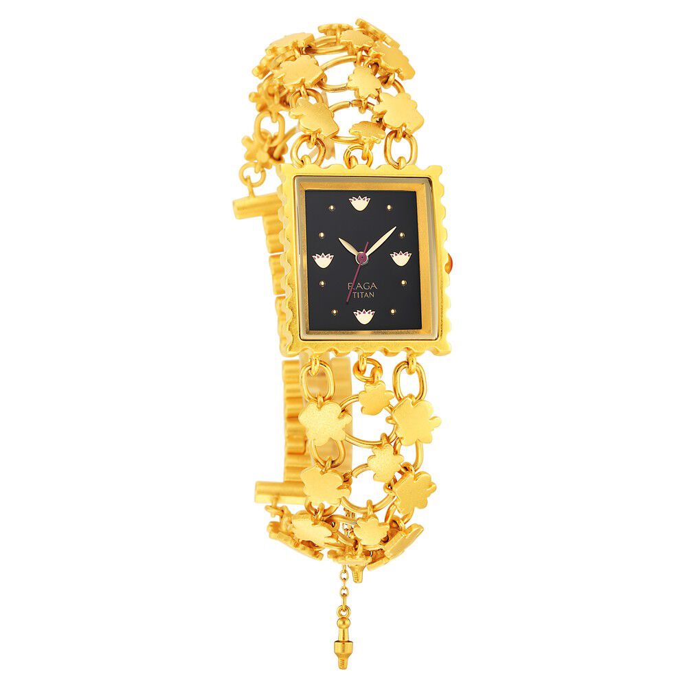 Buy Online Titan Raga X Masaba Black Dial Analog Steel and Metal Strap watch for Women ns95173ym01 Titan