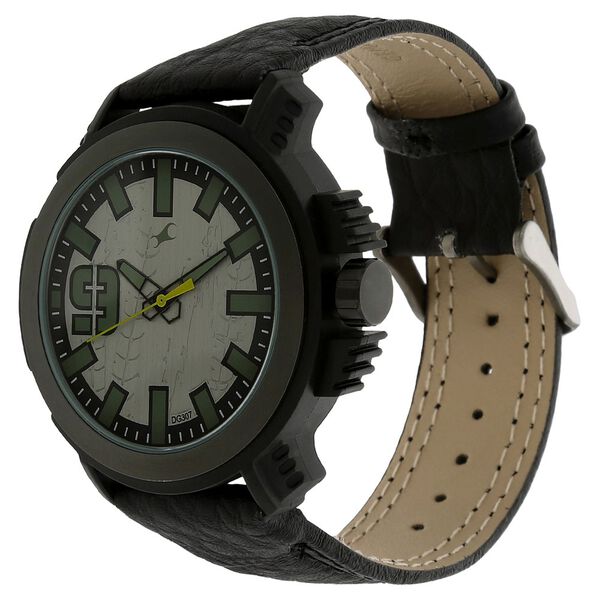 Fastrack Quartz Analog Green Dial Leather Strap Watch for Guys - image number 1