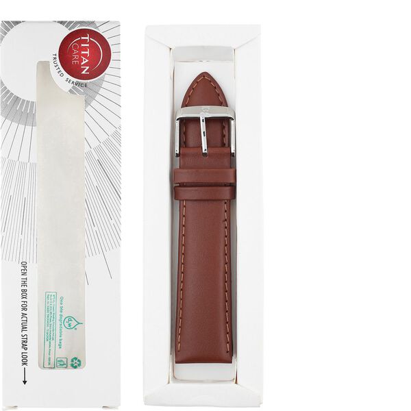22 mm Tan Genuine Leather Straps for Men - image number 5