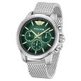 Police Multifunction Black Dial Silver Metal Strap Watch For Men - image number 1
