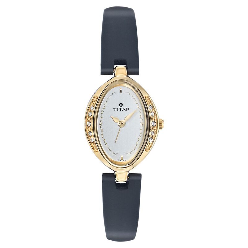 Titan Quartz Analog Silver Dial Watch for Women