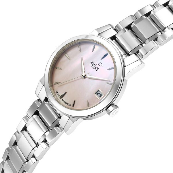Xylys Ethereum Swiss Analog Stainless Steel Pink Dial Watch for Women - image number 3