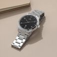 Titan Workwear Blue Dial Analog with Date Stainless Steel Strap watch for Men