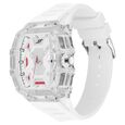 SF Maiden Voyage Sport Watch White Dial And Strap with red accents Tonneau Shaped Case - image number 1