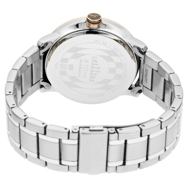 Titan Grandmaster Brown Dial Analog Stainless Steel Strap Watch for Men - image number 5