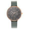 Titan Women's Svelte Black: Multi-Function Watch with Leather Strap - image number 1