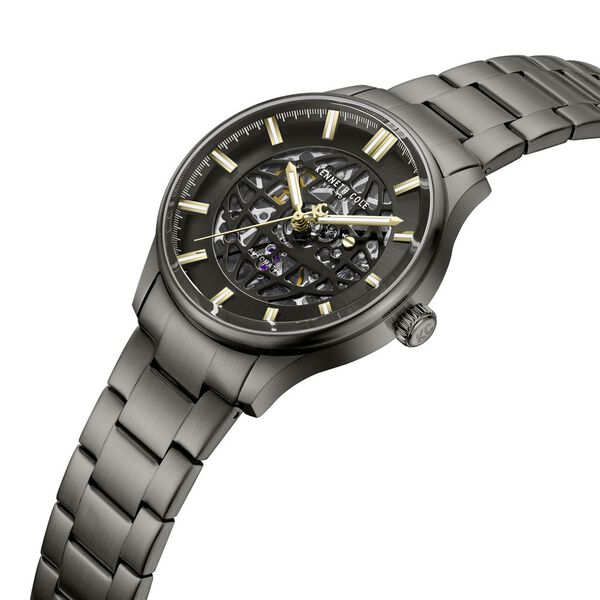 Kenneth Cole Automatic Automatic Grey Dial Grey Stainless Steel Strap Watch For Men - image number 3