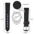 20 mm Brown Genuine Leather Straps for Men - image number 1