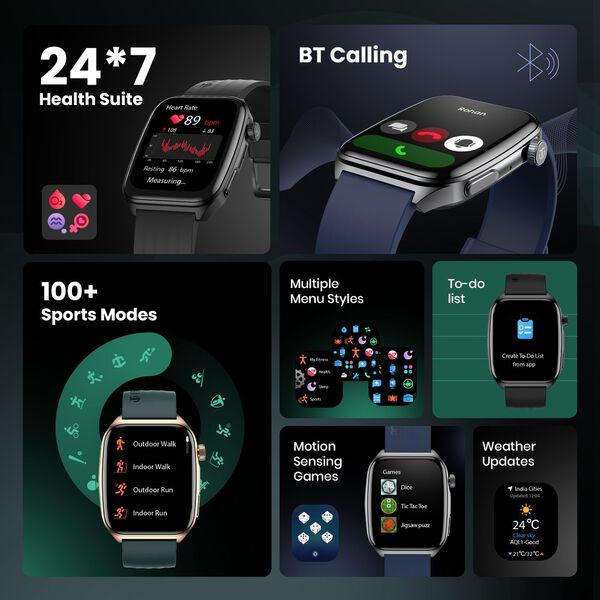 Titan Smart 4.0 Smartwatch with 1.93" AMOLED Display, Infinite AI Watch Faces, Smart Hydration, QR Hub HRM, SpO2 - image number 7