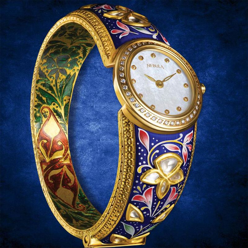 Titan Nebula Nazakat Quartz Analog 22 Karat Solid Gold Watch for Women - image number 0