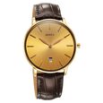 Titan Nebula Lustre 18k Gold Analog Leather Strap Watch for Men - image number 1