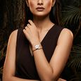 Fastrack Wild Quartz Analog Silver Dial Rose Gold Stainless Steel Strap Watch For Girls - image number 2