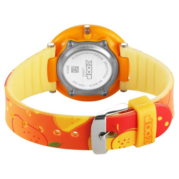 Zoop Analog Watch with Yellow Dial & Yellow Strap for Girls Kids, from House of Titan - image number 5
