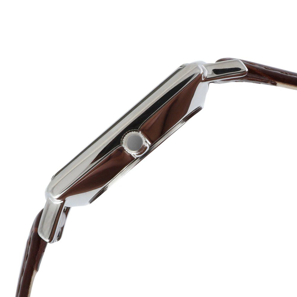 Buy Online Titan Quartz Analog with Date Silver Dial Leather Strap