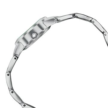 Poze Poze Quartz Analog Blue Dial Silver Metal Strap Watch For Women