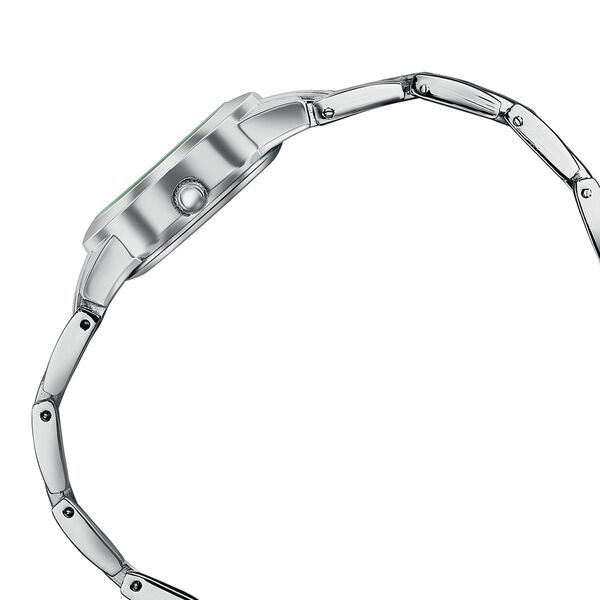 Poze Poze Quartz Analog Blue Dial Silver Metal Strap Watch For Women - image number 5
