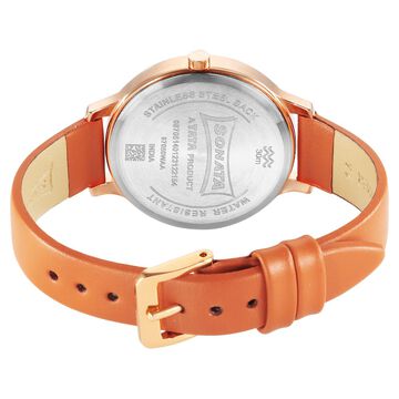 Sonata Play Orange Dial Watch for Women