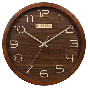 Titan Classic Wooden Wall Clock (30cm x 30cm)