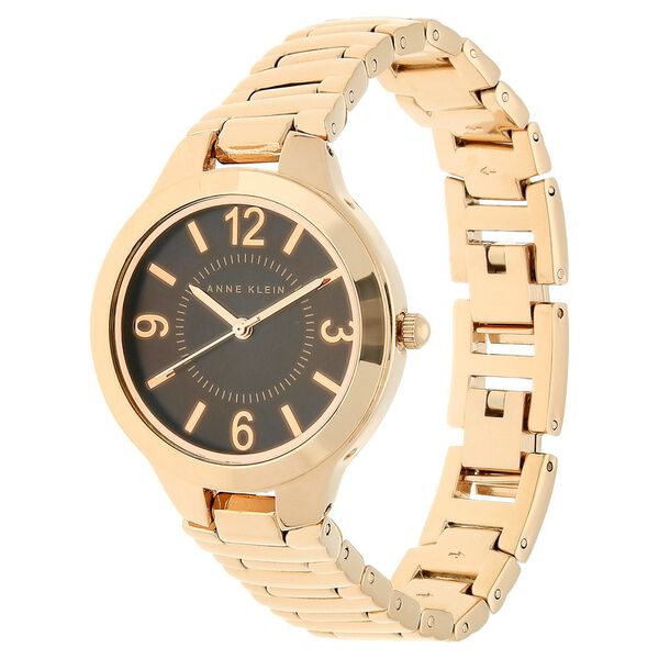 Anne Klein Quartz Analog Brown Dial Metal Strap Watch for Women - image number 1
