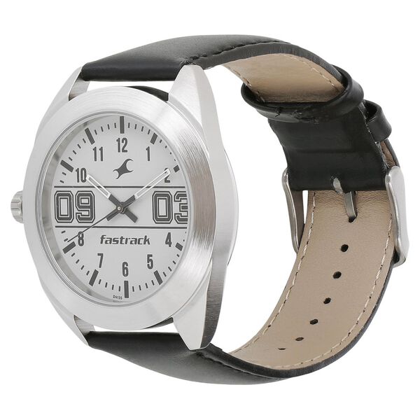 Fastrack Varsity Quartz Analog Grey Dial Leather Strap Watch for Guys - image number 1